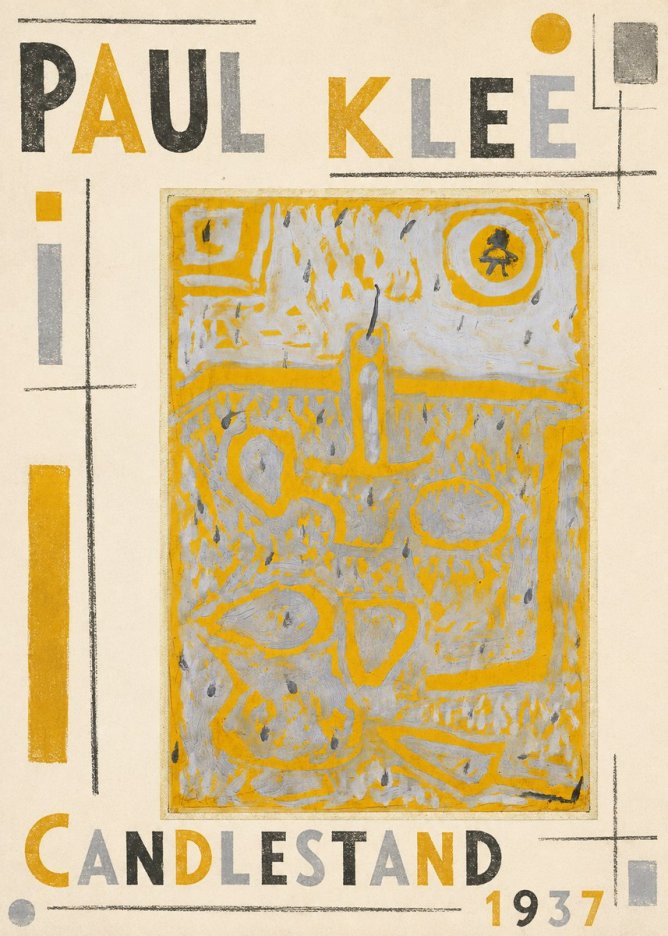 Paul Klee Candlestand No4 - Póster