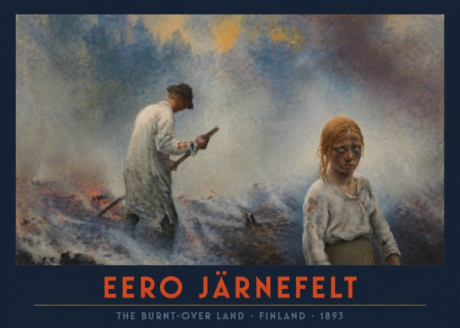 Eero Järnefelt The Burnt-over Land No2 - Póster