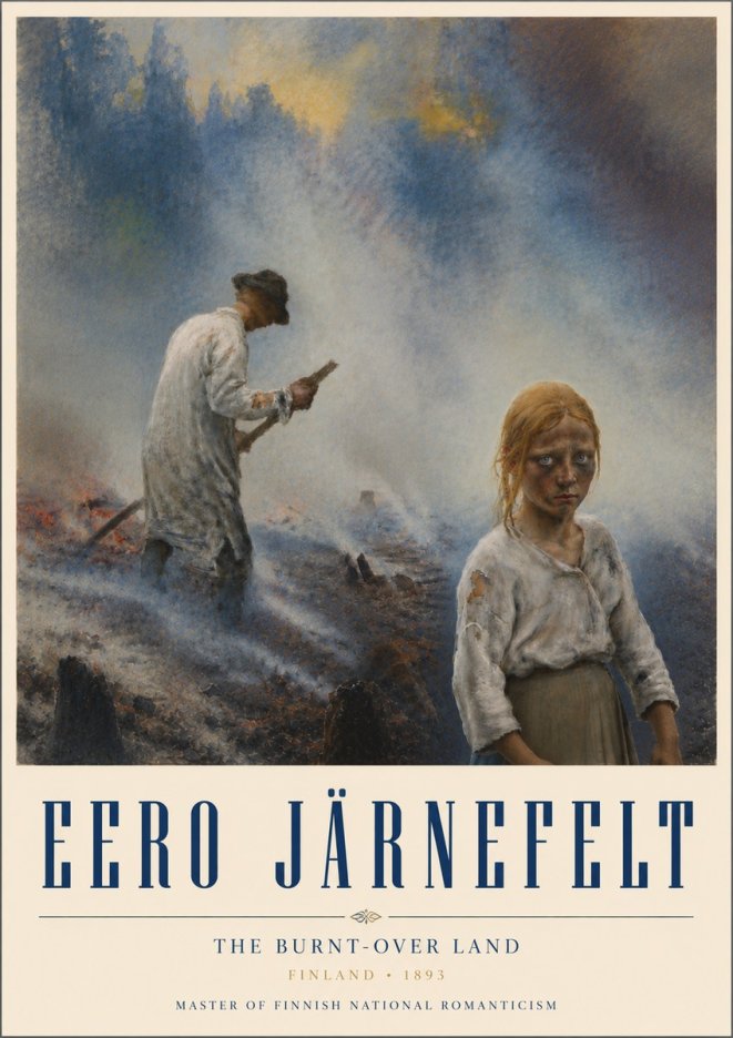 Eero Järnefelt The Burnt-over Land No6 - Póster