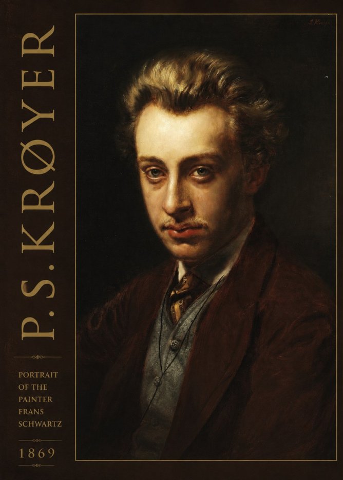 P.S. Krøyer Portrait of the Painter Frans Schwartz No3 - Póster