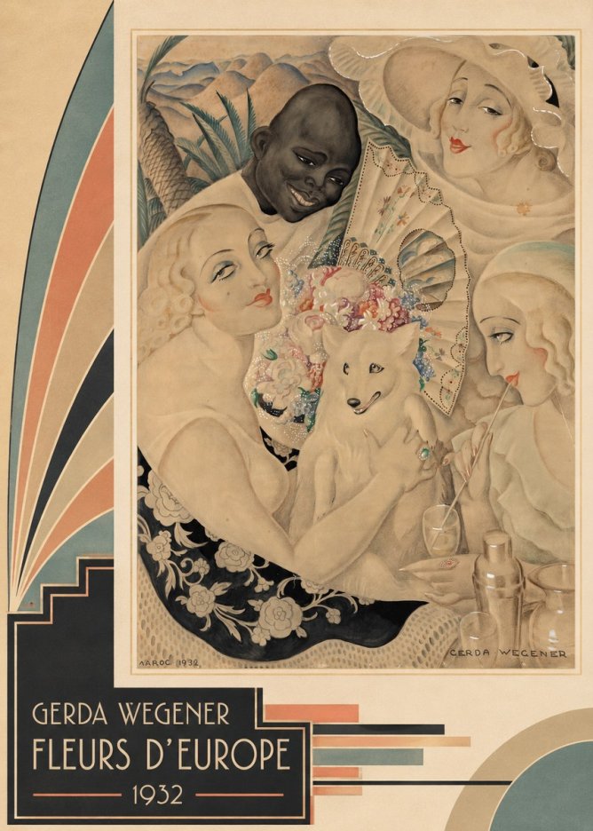 Gerda Wegener Fleurs D'europe No2 - Póster