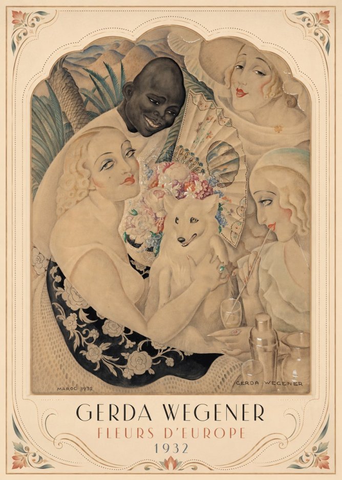 Gerda Wegener Fleurs D'europe No3 - Póster