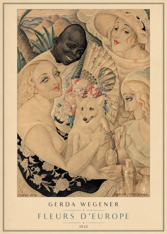 Gerda Wegener Fleurs D'europe No4 - Póster