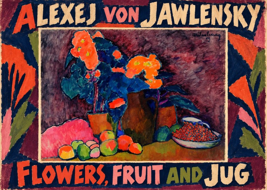 Alexej von Jawlensky Flowers, Fruit and Jug No1 - Póster