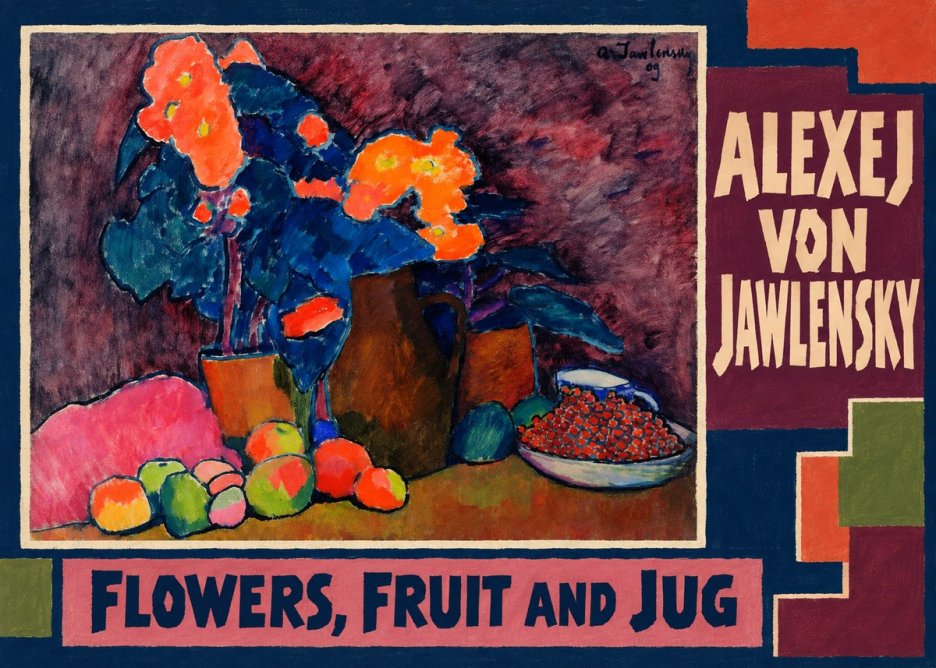 Alexej von Jawlensky Flowers, Fruit and Jug No3 - Póster