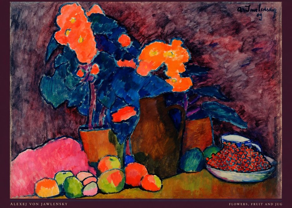 Alexej von Jawlensky Flowers, Fruit and Jug No6 - Póster