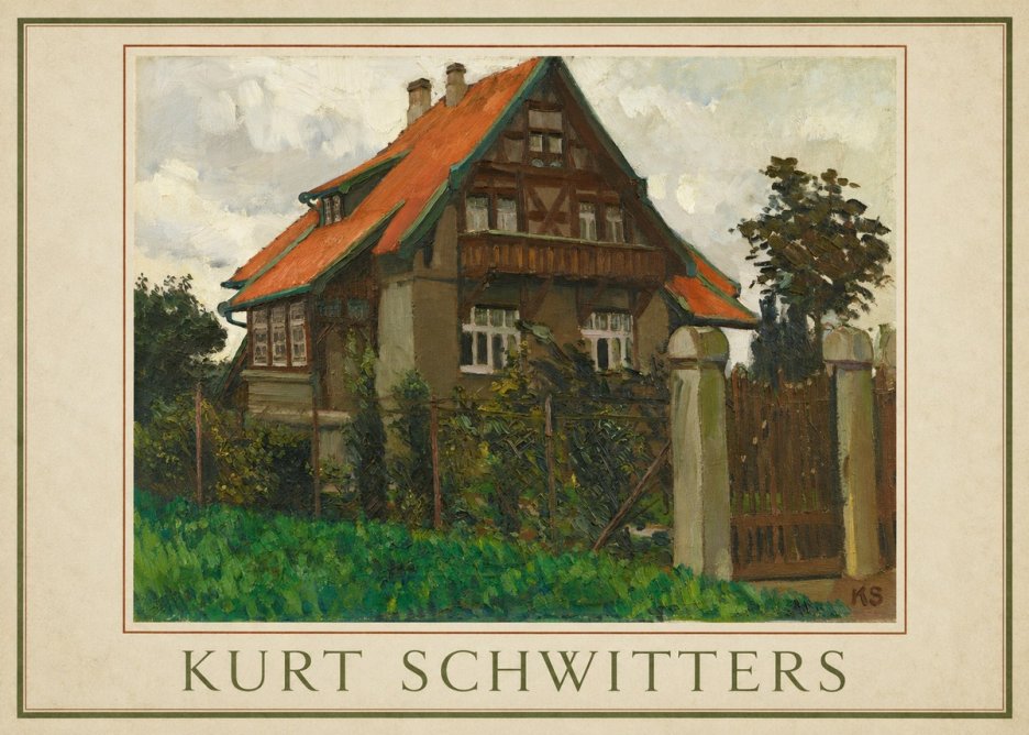 Kurt Schwitters The House on Berggasse No1 - Póster