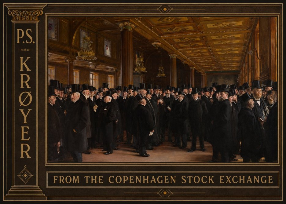 P.S. Krøyer From the Copenhagen Stock Exchange No2 - Póster
