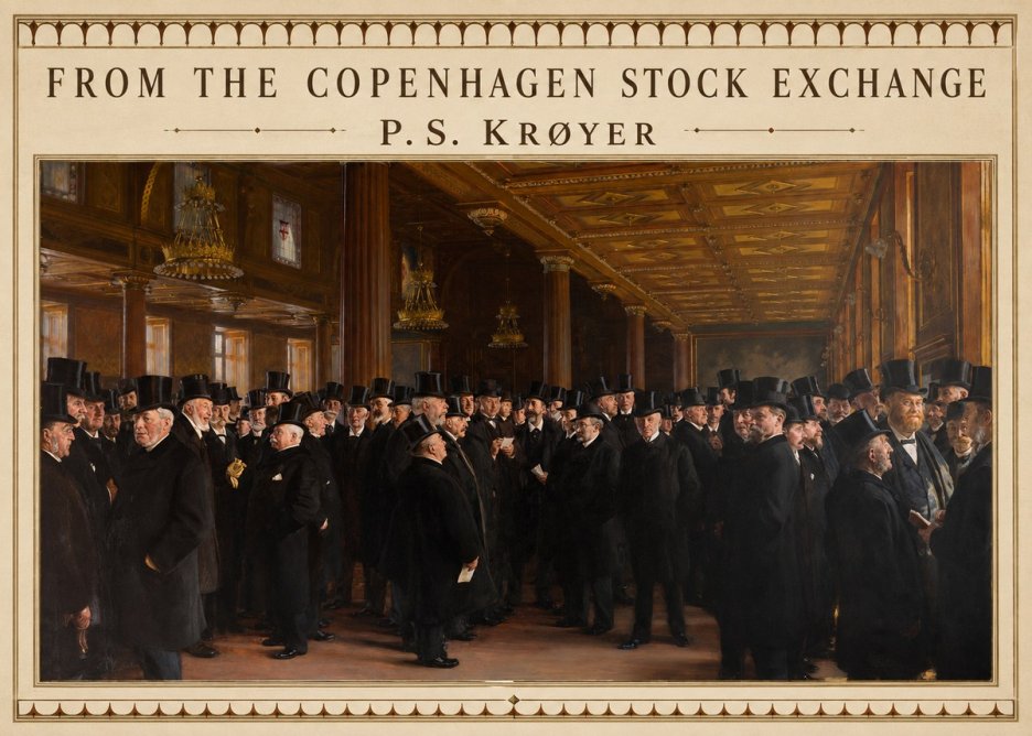 P.S. Krøyer From the Copenhagen Stock Exchange No3 - Póster
