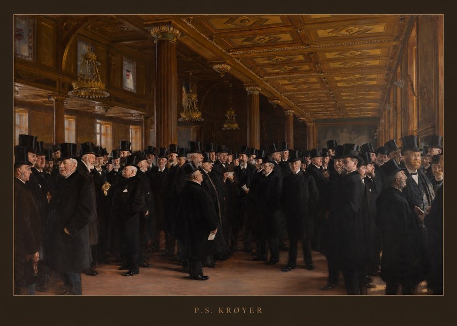 P.S. Krøyer From the Copenhagen Stock Exchange No6 - Póster