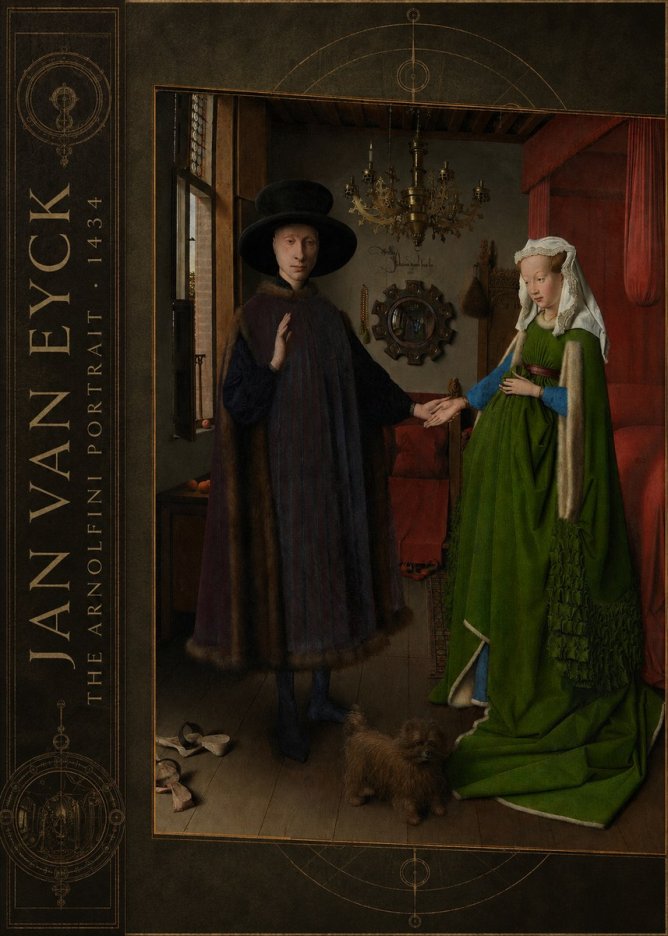 Jan van Eyck The Arnolfini Portrait IV No2 - Póster