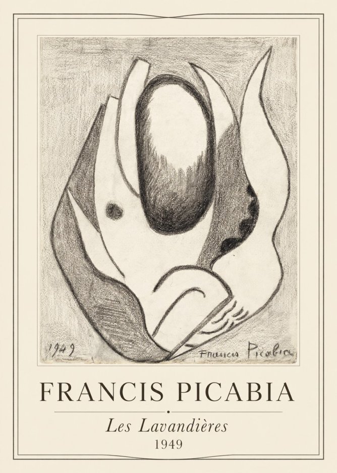 Francis Picabia Les Lavandières No1 - Póster