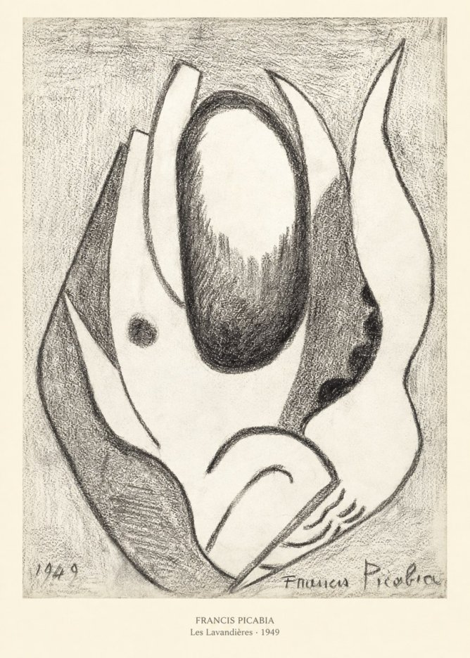 Francis Picabia Les Lavandières No5 - Póster