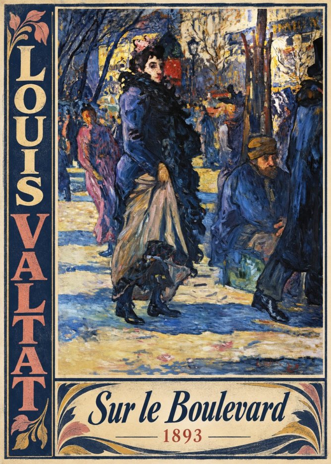 Louis Valtat Sur Le Boulevard No3 - Póster