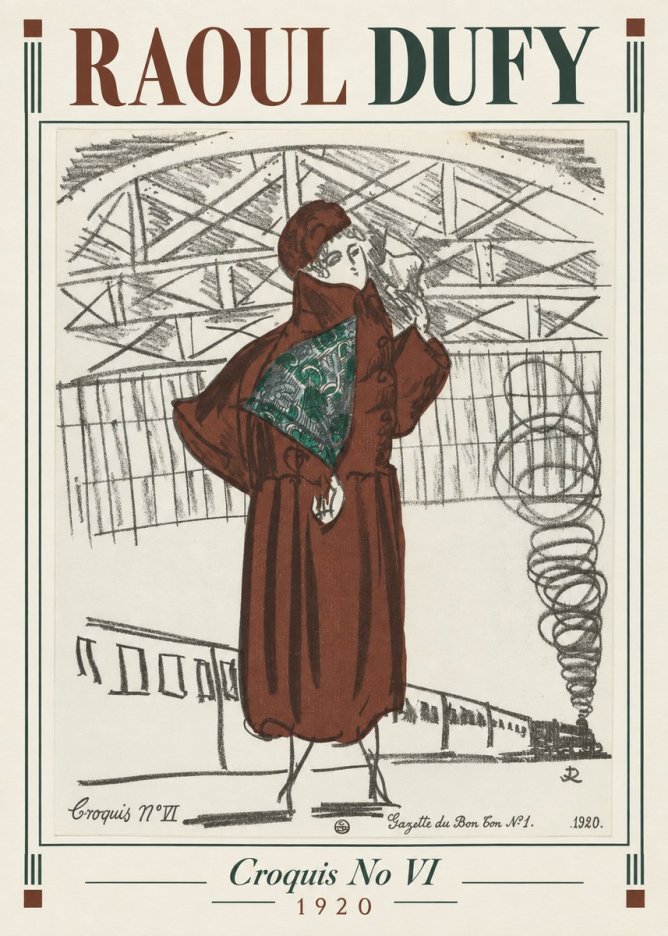Raoul Dufy Croquis No Vi No1 - Póster