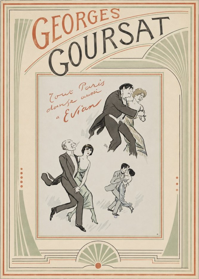 Georges Goursat Tout Paris Danse Aussi À Evian No3 - Póster