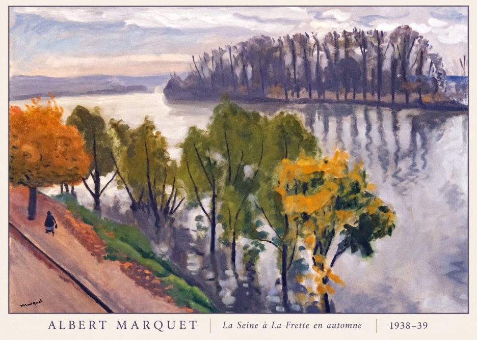 Albert Marquet La Seine À La Frette En Automne No6 - Póster