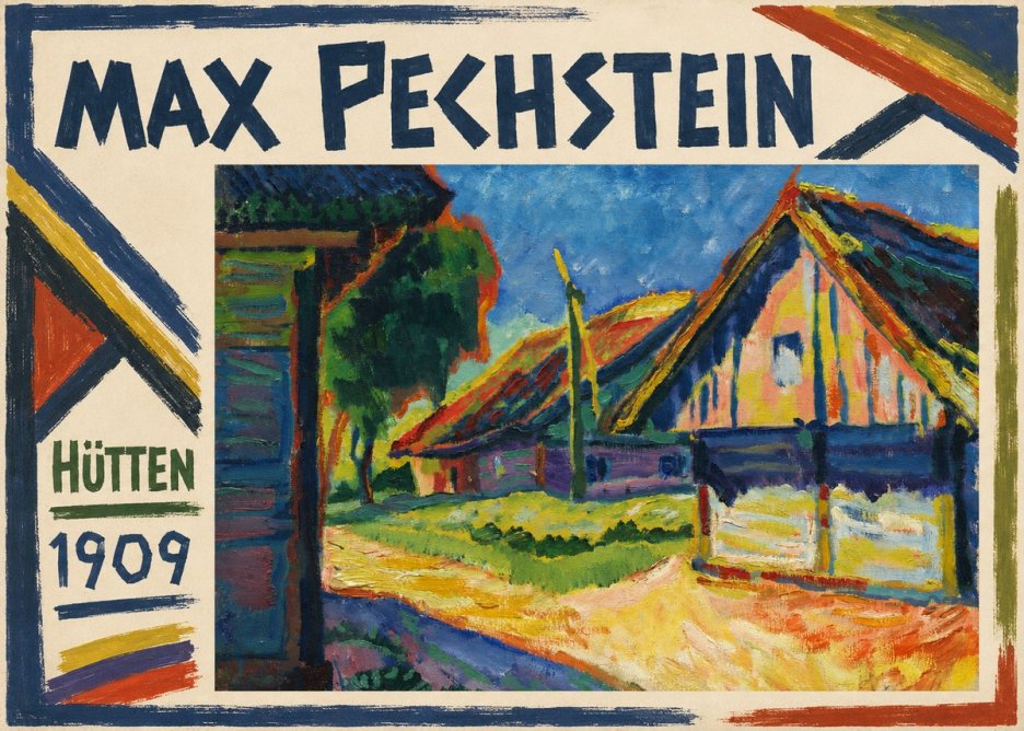 Max Pechstein Hütten 1909 No1 - Póster