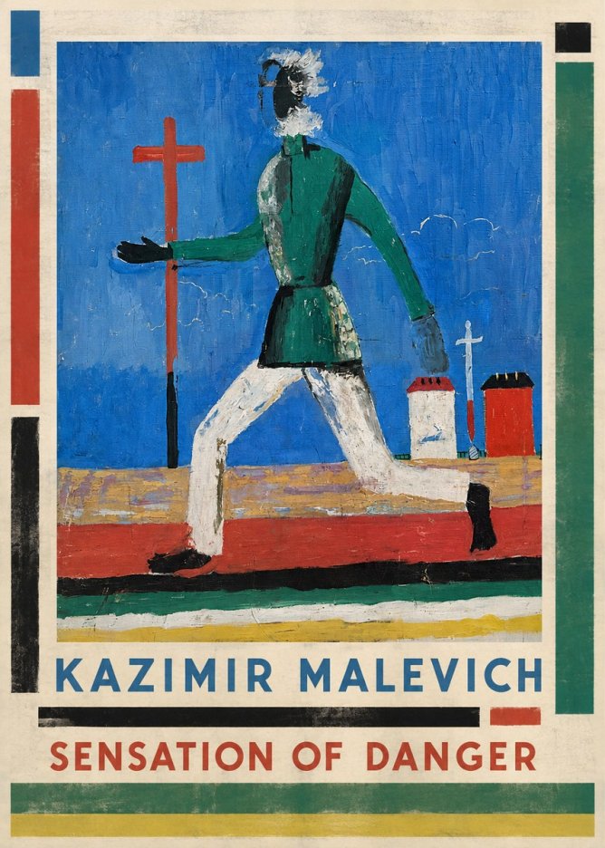 Kazimir Malevich Sensation of Danger No1 - Póster