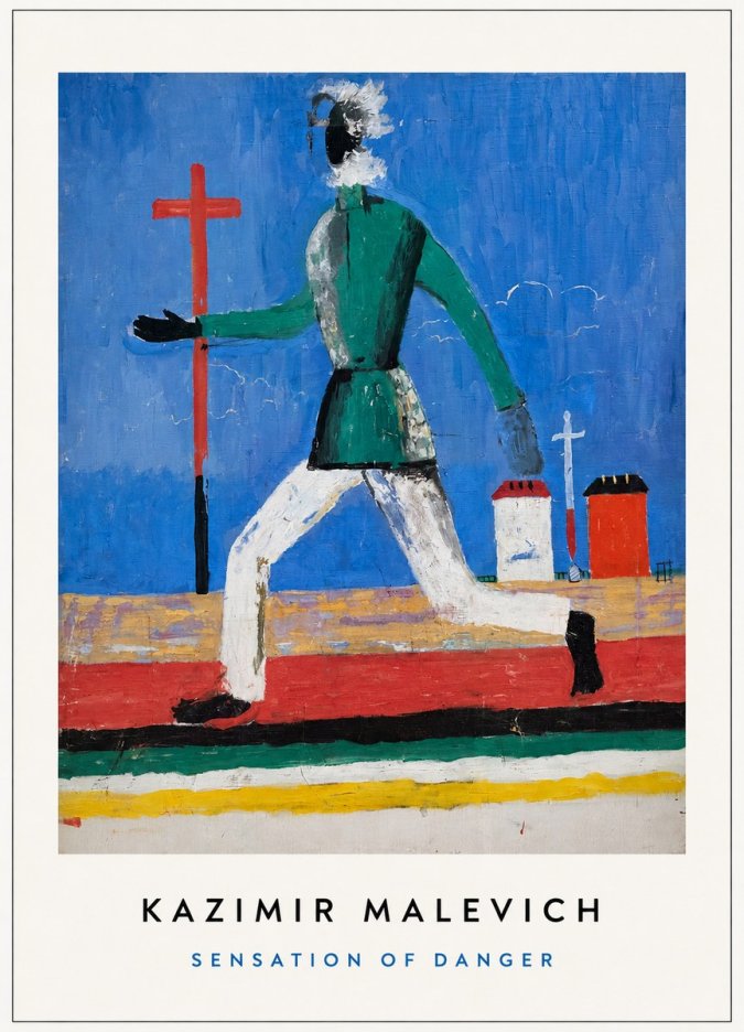 Kazimir Malevich Sensation of Danger No3 - Póster
