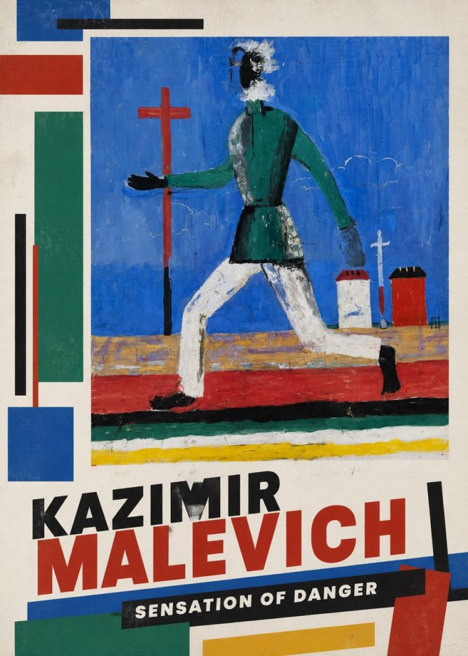 Kazimir Malevich Sensation of Danger No4 - Póster