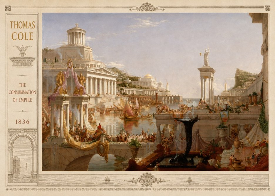 Thomas Cole The Consummation of Empire No2 - Póster