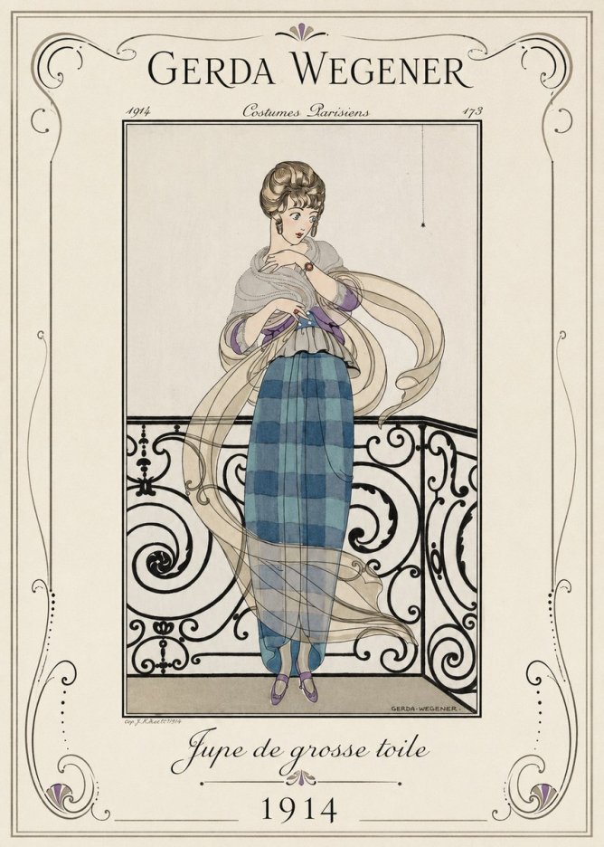 Gerda Wegener Jupe De Grosse Toile No1 - Póster