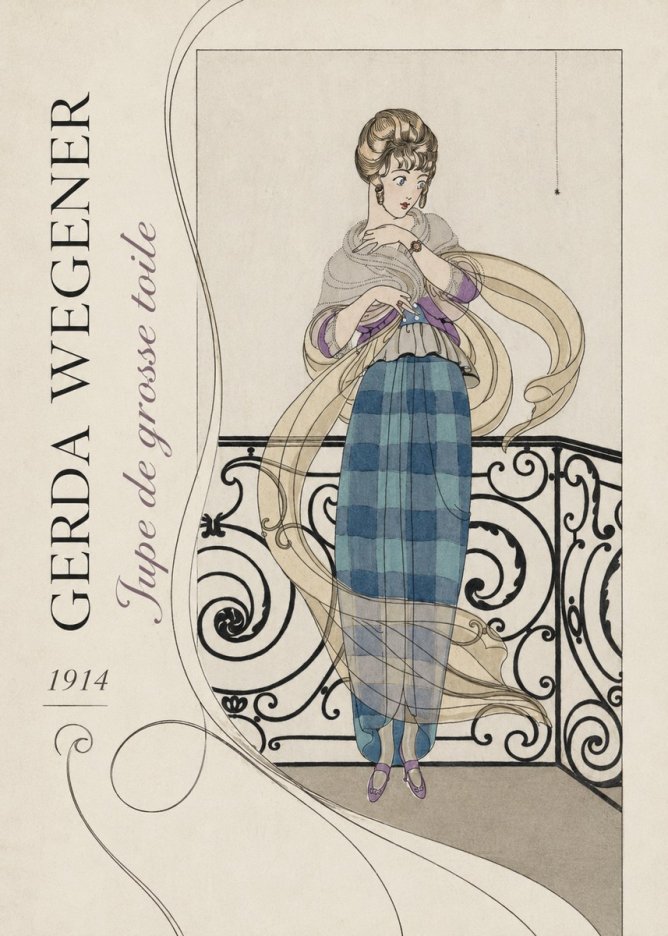 Gerda Wegener Jupe De Grosse Toile No2 - Póster
