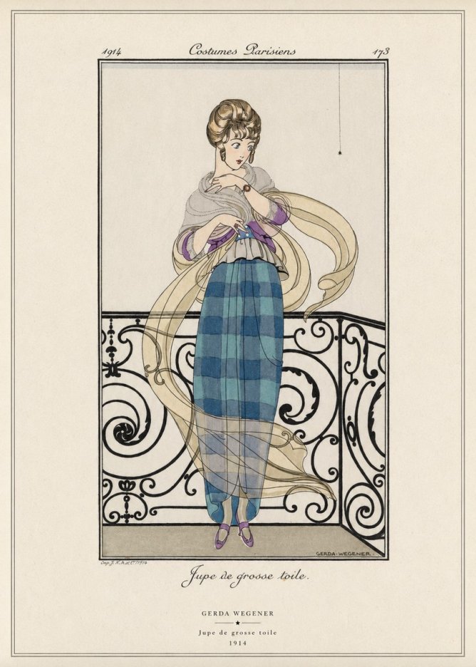 Gerda Wegener Jupe De Grosse Toile No6 - Póster