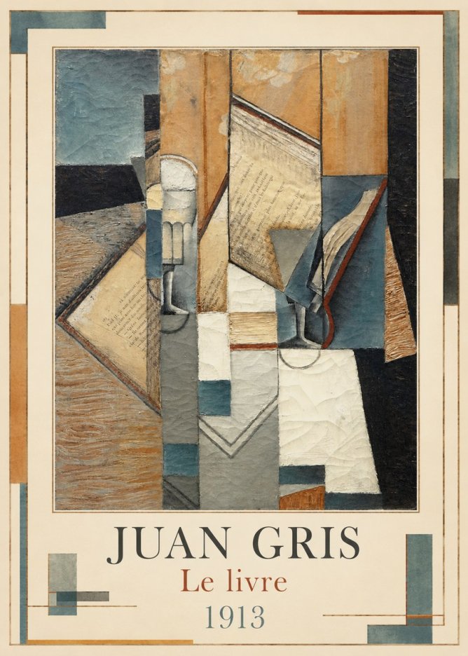 Juan Gris Le Livre No5 - Póster