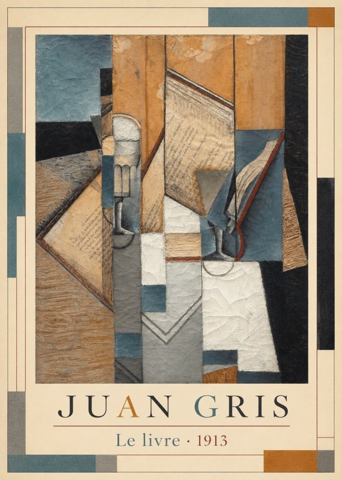 Juan Gris Le Livre No6 - Póster