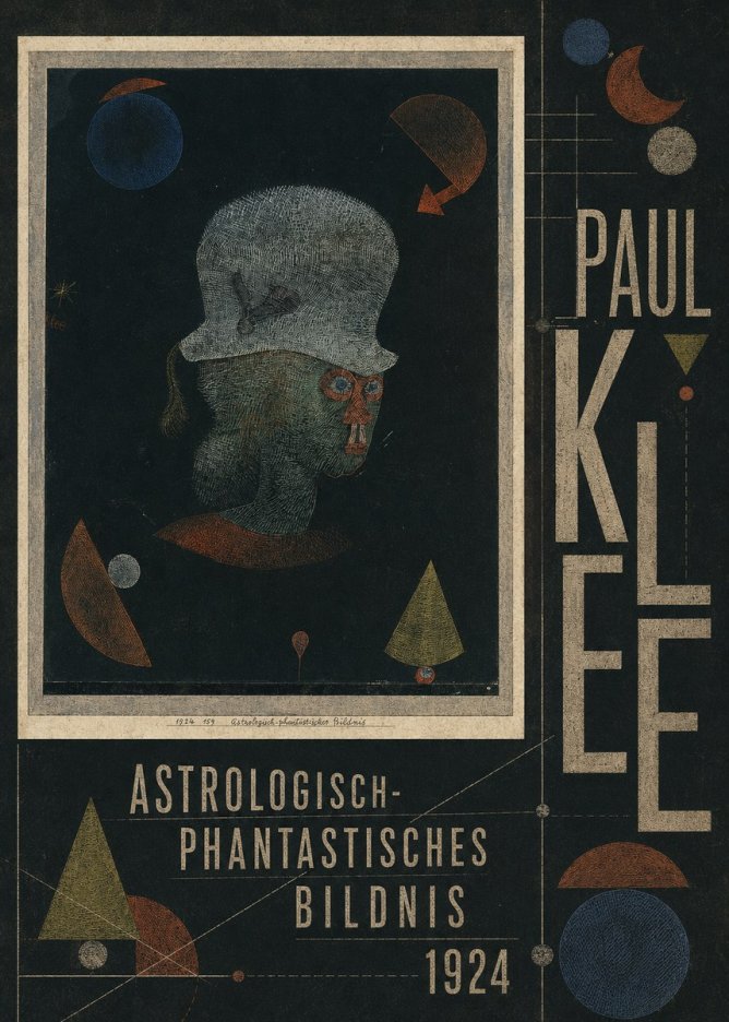 Paul Klee Astrologisch-phantastisches Bildnis No5 - Póster