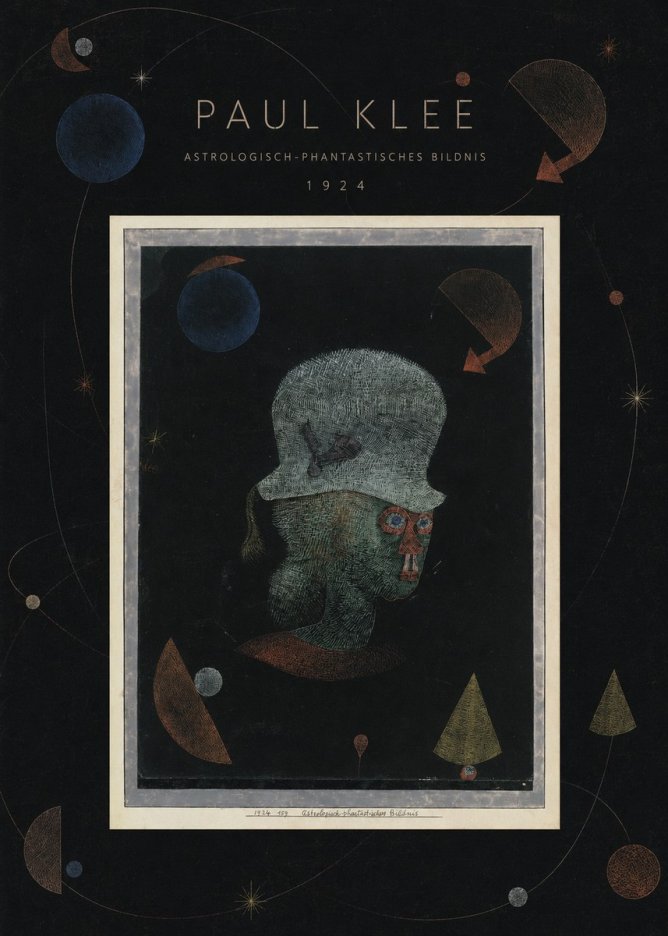 Paul Klee Astrologisch-phantastisches Bildnis No6 - Póster