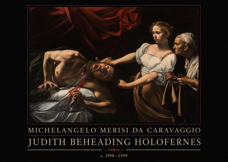 Michelangelo Merisi da Caravaggio Judith Beheading Holofernes II No4 - Póster