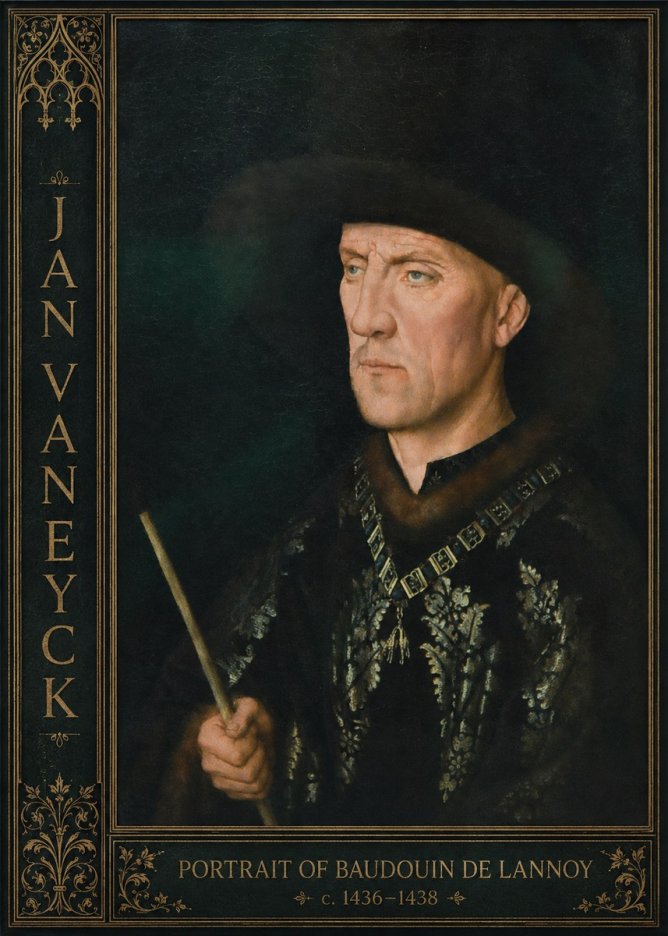 Jan van Eyck Portrait of Baudouin De Lannoy No2 - Póster