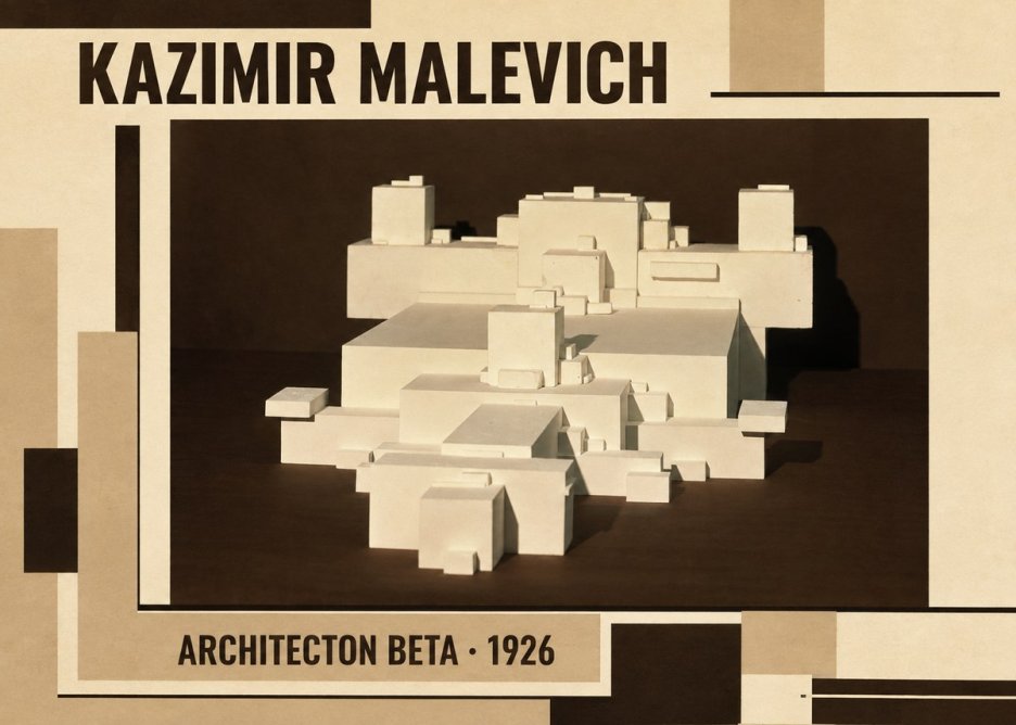Kazimir Malevich Architecton Beta No2 - Póster