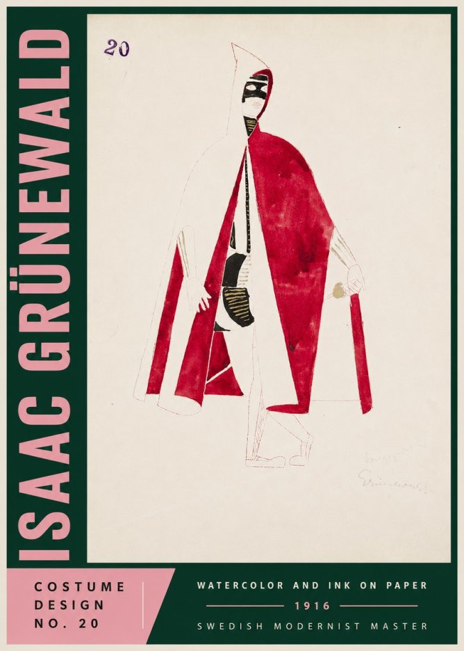 Isaac Grünewald Costume Design No. 20 No4 - Póster