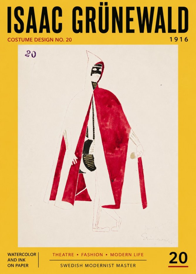 Isaac Grünewald Costume Design No. 20 No5 - Póster