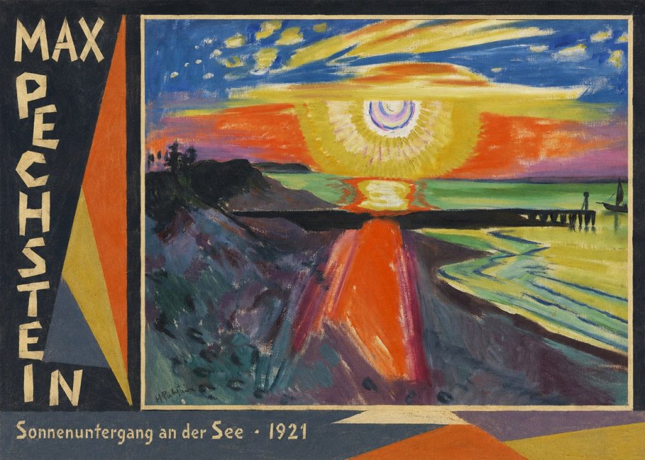 Max Pechstein Sonnenuntergang an Der See No2 - Póster
