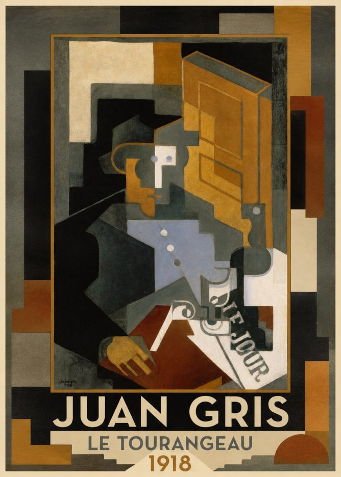 Juan Gris Le Tourangeau No1 - Póster
