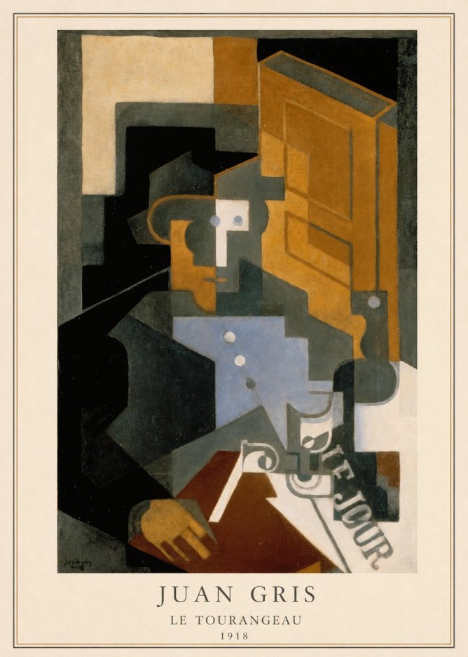 Juan Gris Le Tourangeau No4 - Póster