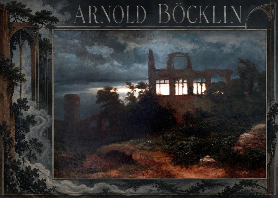 Arnold Böcklin Ruined Castle No2 - Póster