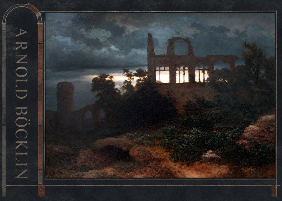 Arnold Böcklin Ruined Castle No3 - Póster