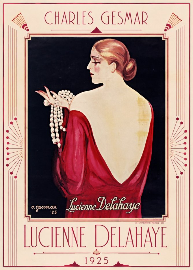 Charles Gesmar Lucienne Delahaye No1 - Póster