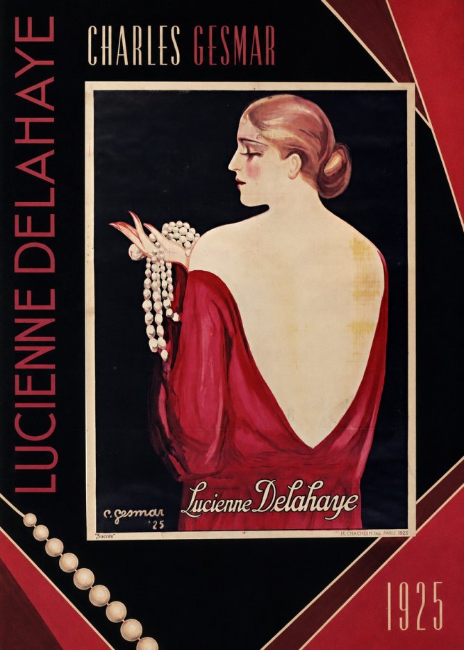 Charles Gesmar Lucienne Delahaye No6 - Póster
