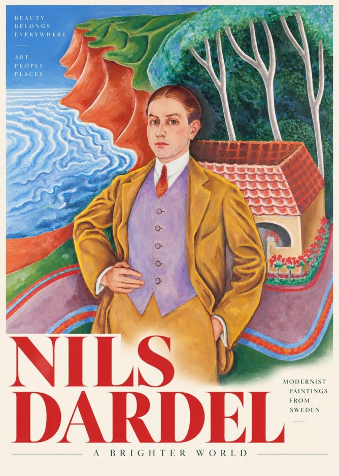 Nils Dardel Portrait in a Southern Landscape No4 - Póster