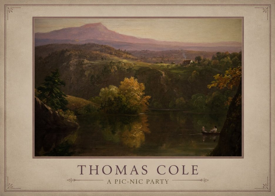 Thomas Cole View of the Catskill Mountains, Early Autumn No3 - Póster