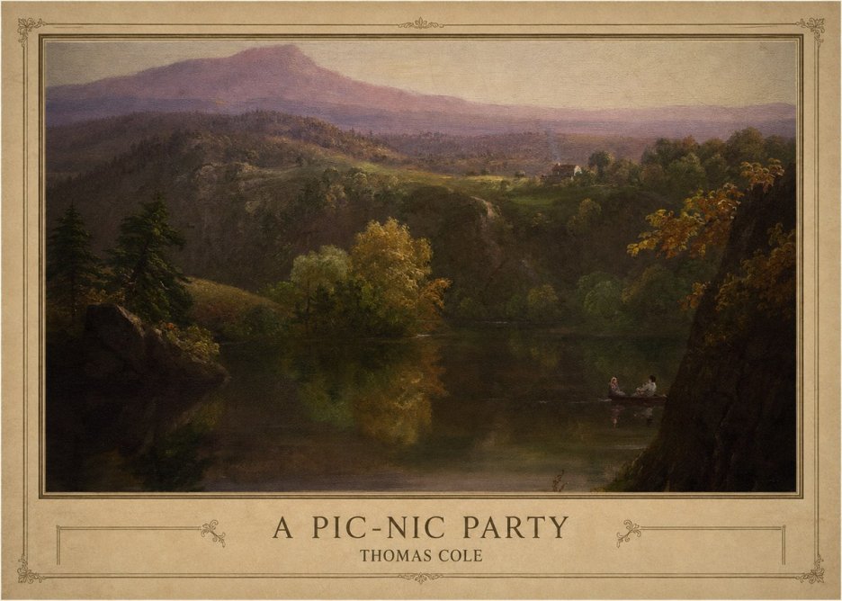Thomas Cole View of the Catskill Mountains, Early Autumn No5 - Póster