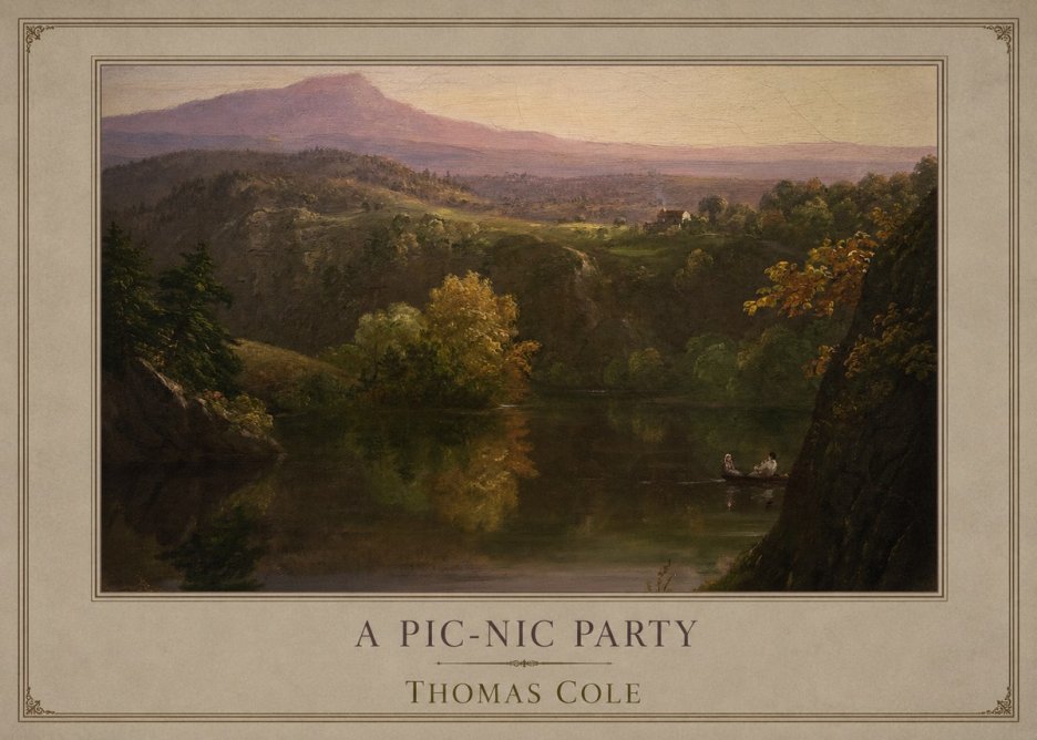Thomas Cole View of the Catskill Mountains, Early Autumn No6 - Póster