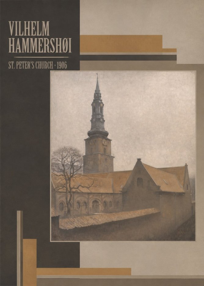 Vilhelm Hammershøi St. Peter's Church No4 - Póster